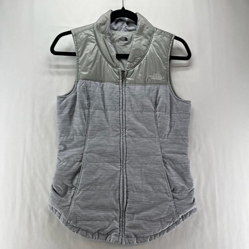 The North Face Jacket Womens Size S Pseudio Vest Puffer Full Zip Heather Gray